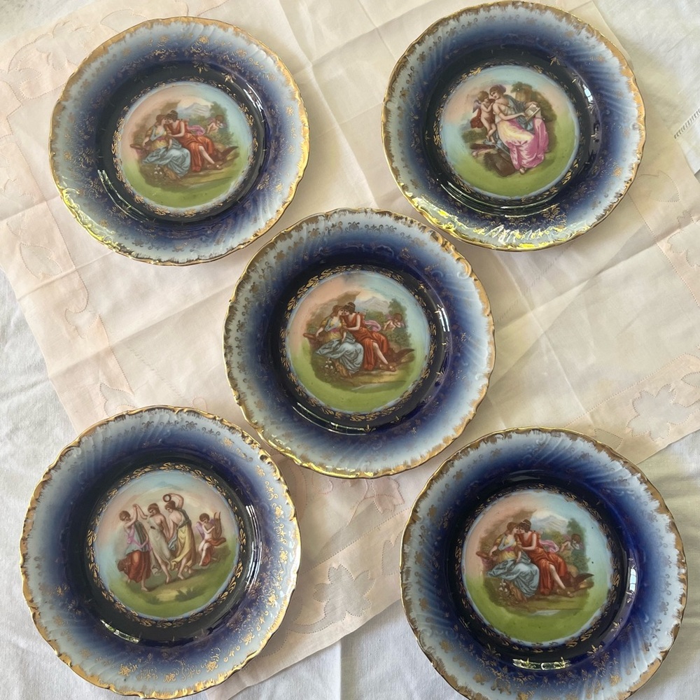 Kaufmann plates- Antique- Made in Austria